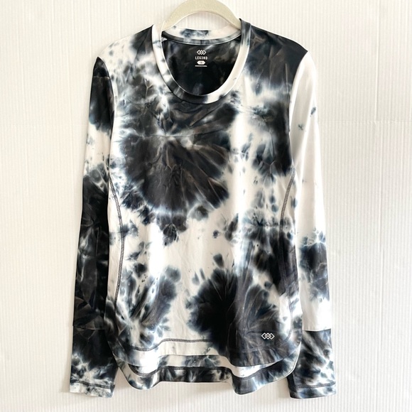 Tie Dye Yoga Top Long Sleeve Workout Top NWT - Size S - Picture 1 of 5